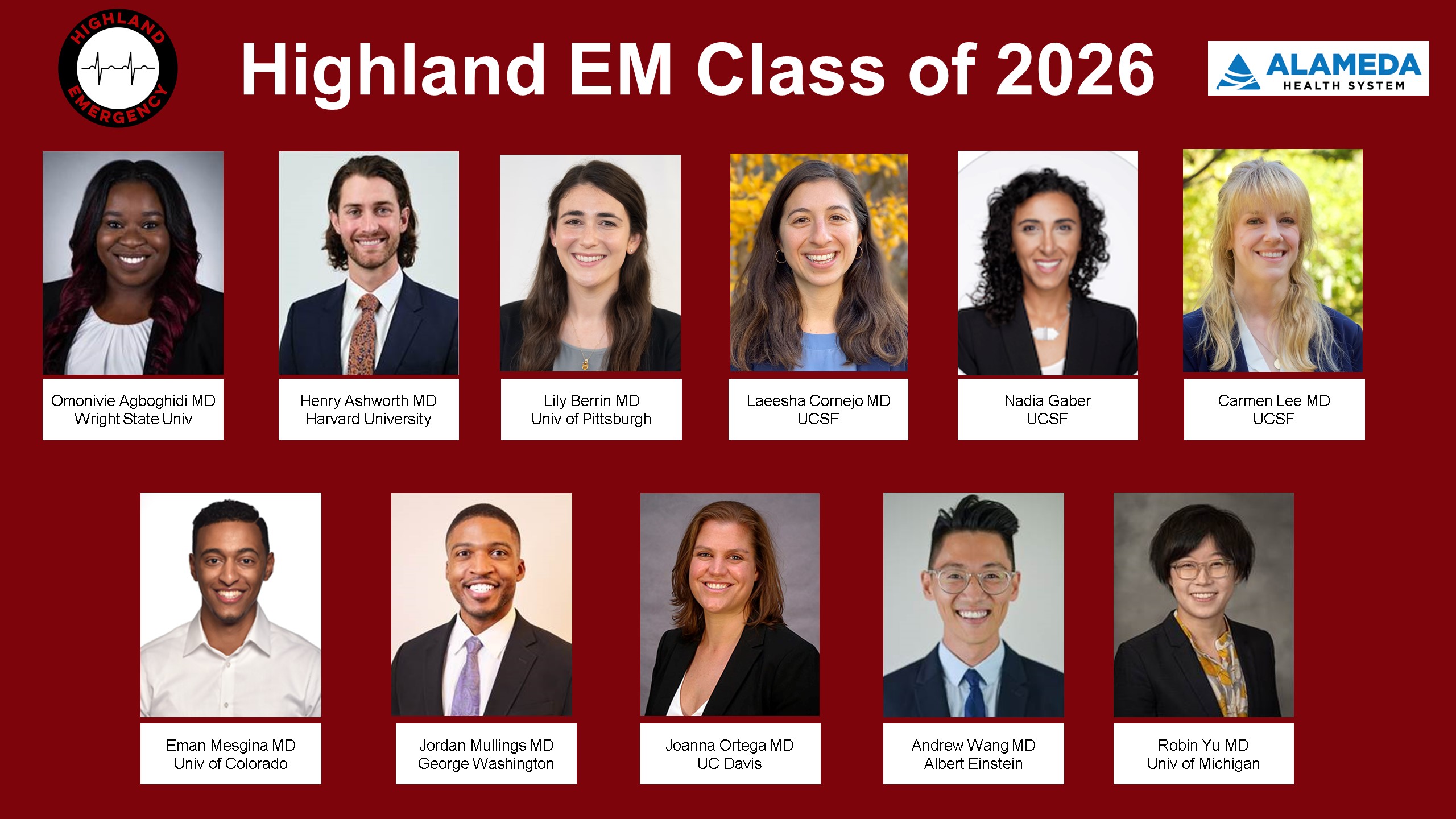 Opened book - Highland Emergency Medicine Residency Program